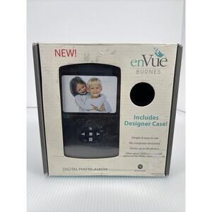 EnVue Burnes digital photo album Designer case Included NEW 3.5" LCD screen